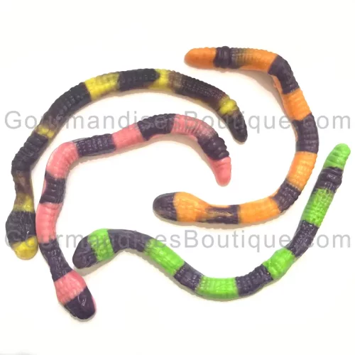 Serpent Anaconda bonbon XL - Sucrerie géante au goût fruité.