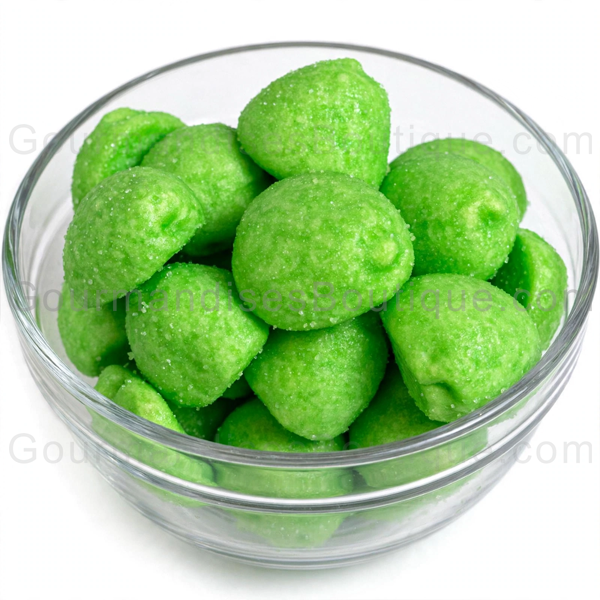 Bonbon Guimauve/Chamallow Balle De Golf Pomme - Confiserie sucrée excellente (l'un des meilleure bonbons à la pomme.)