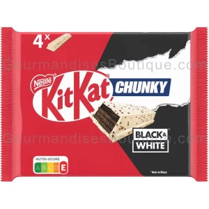 KitKat Chunky Black White Chocolat 4 x - Nestlé gaufrette chocolatée venu par quatre.