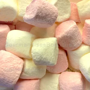 Chamallow/Marshmallow Original Haribo - Bonbon (guimauve) rose et blanc.