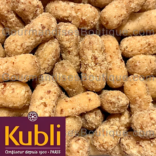 Délicieuse cacahuète feuilletée - Bonbon Kubli français tradition depuis 1900.
