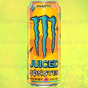 Monster Khaotic Energy Juice - Boisson énergisante goût jus de fruits.