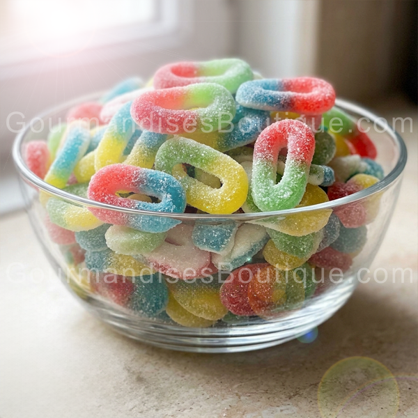 Bonbon Apollo/anneau tutti frutti 8multifruit) - Sucrerie pour les gourmands qui aiment l'avidulé.