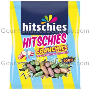 Bonbon lyophilisé Hitschies Crunchies - Sucrerie acidulée et fruitée (goûts fruits).