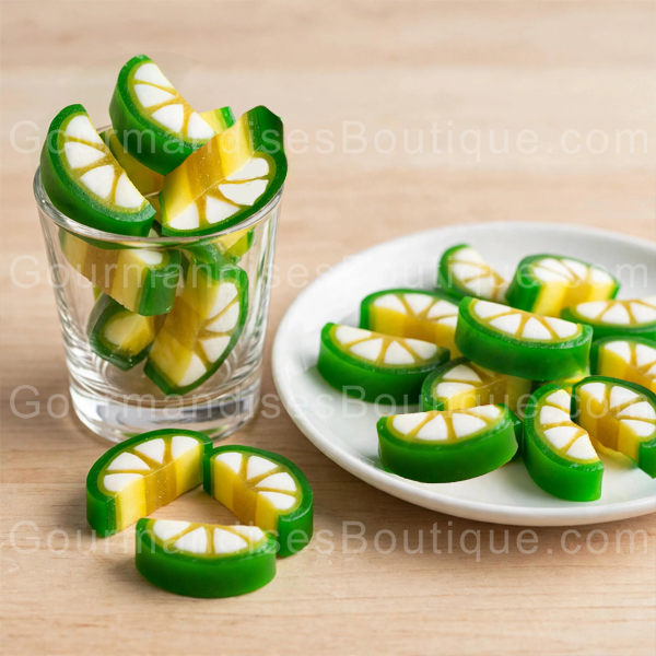 Bonbon Tranche De Citron Lisse peut être épluché - Délicieuse sucrerie citronnée.