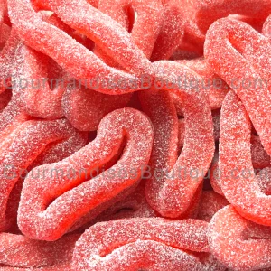 Délicieux bonbon Anneau Acidulé Damel - Friandise Rondelle acide (citrique) rouge/fraise.