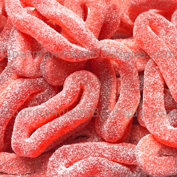 Délicieux bonbon Anneau Acidulé Damel - Friandise Rondelle acide (citrique) rouge/fraise.