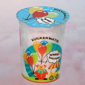 Barbe À Papa goût Myrtille (de la marque Sweet Ballon) délicieusement/bonne - Gourmandises fruitée, sucrée, fêtes foraines.