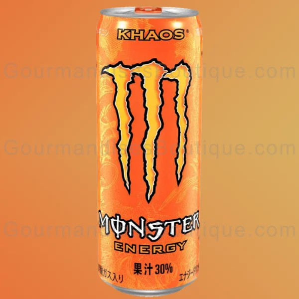 Monster Energy Khaos collectionneur canette - Boisson énergisante fruitée/gout fruits import Japon "Japan".