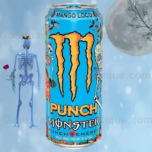 Monster Energy Drink Mango Loco - Boisson énergisante Punch goût mangue (bonne et fruitée).