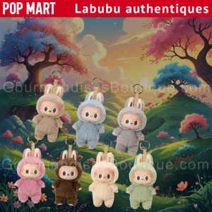 Labubu Pop Mart vrais/authentique Monsters Exciting Macaron - Décorations peluches chinoises virales.