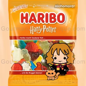 Haribo bonbons Harry Potter lisses - Confiserie fruitée Hermione Granger.