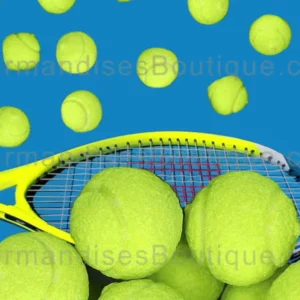 Chewing-Gum Mega Balle De Tenis - Bubble Gum acidulé Citron Melon.