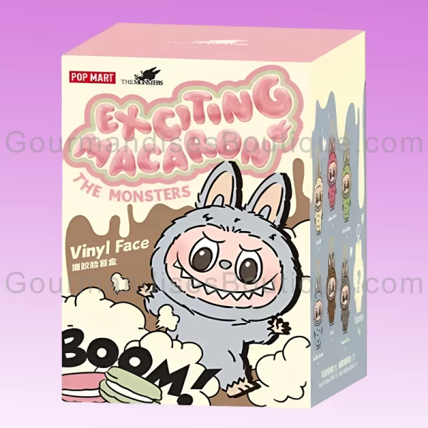 Box surprise figurine (peluche) - Labubu The Monster Pop Mart Macaron.