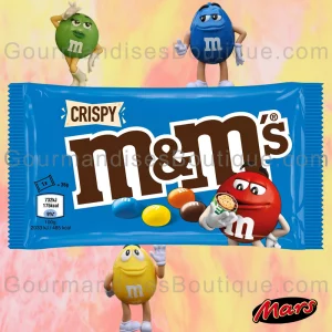 M&M's Crispy agréable à mâcher, goût excellent/délicieux. Trop bon les gourmandises chocolatées de Mars.