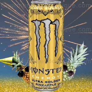 Monster Energy Ultra Golden Pineapple Ananas - Boisson pétillante délicieux goût fruit.