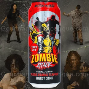 Zombie Attack Energy Drink Blood Orange & Lemon Take Off 500 ml - Boisson orange citron.