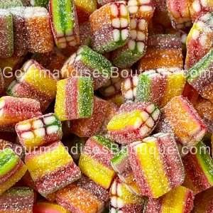 Bonbon Haribo Brique Rainbow Pixel Acidulée - Confiserie sucrée couleurs arc-en-ciel Pik.