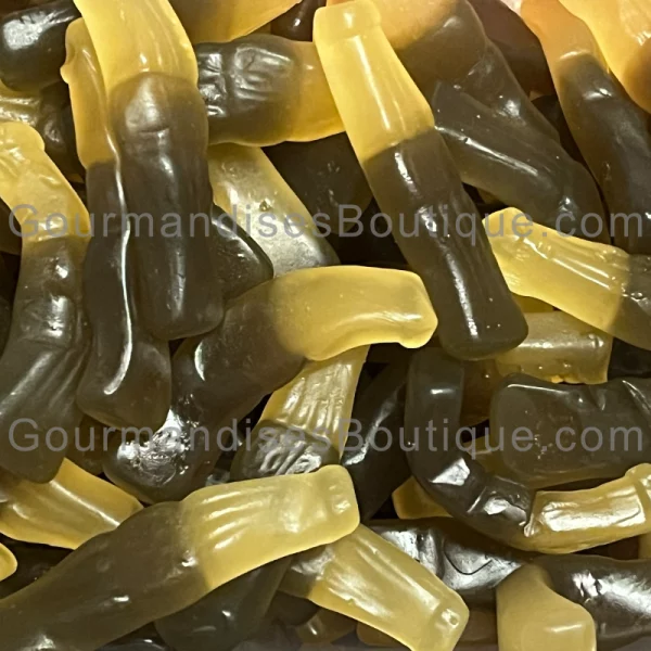 Bonbon Cola Bouteille Lisse (confiserie de Jake) halal - Gourmandise véggie/végane délicieuse.