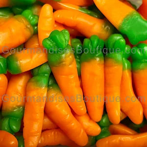 Carotte Fruitée Lisse Acidulée de la marque Jake - Bonbon halal, végane/véggie goût fruit (excellente sucrerie).