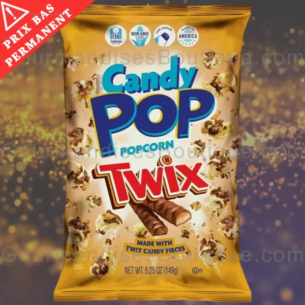 Ppopcorn/pop-corn délicieux Twix USA - Candy Pop importé des États-Unis à prix pas cher.