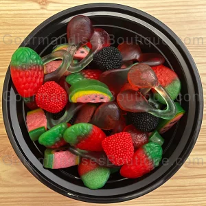 Box/Plateau Bonbons Fruits Lisses excellents - Mélange de confiseries fruitées délicieuses et gouteuses (qualité et bon).