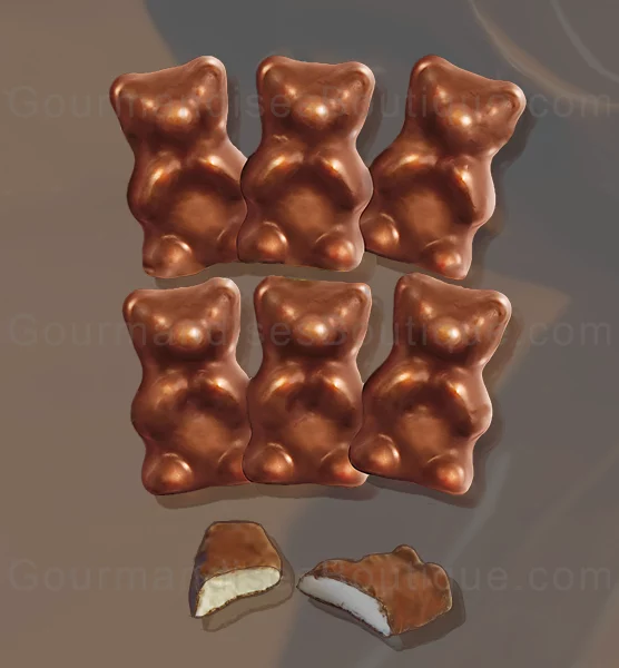 Ourson Guimauve Chocolat Au Lait moelleux/tendre - Koala/Nounours délicieux choco marshmallow/chamallow.