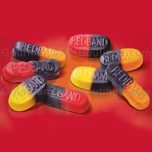 Duo Réglisse Et Fruit Bonbon (marque Red Band) - Gourmandise/Friandise fruitée et à la réglisse (lisse).