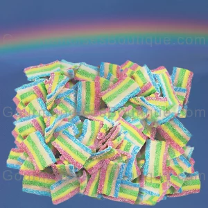 Bonbon Acidulé/Sucré Lasagne Bandos Ceinture Mini Arc En Ciel Multifruit - Confiserie sans gluten Bebeto halal.