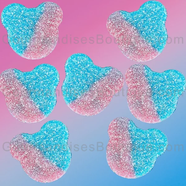 Bonbon Bubble Gum Tête D'Ours - Bonbon sucré/acidulé (goût chewing-gum).