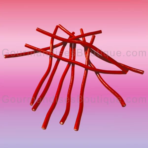 Câble bonbon/confiserie fourré lisse - Balla Stixx Fraise Haribo.