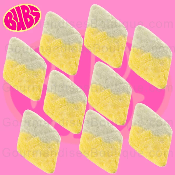 Bubs bonbon Multifruit suède (prix bas incroyable) - Sour Tutti Frutti Bubs.