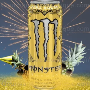 Monster Energy Gold/Golden - Délicieuse boisson agrume canette or.