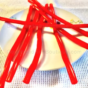 Bonbon Cable Torsade Fraise - Confiserie Lisse sans sucre délicieuse.