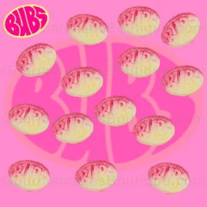 Bubs Suèdois Fraise Vanille Acidulé/citrique - Confiserie de Suède acide, une gourmandise irrésistible.
