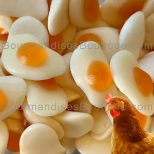Bonbon Oeuf Au Plat Lisse de Jake - Confiserie Vanillée et fruitée.