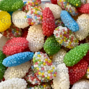 Bonbon Haribo Oeuf Perlé Fruité Lisse - Délicieuse confiserie goût fruits.