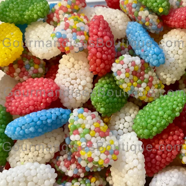 Bonbon Haribo Oeuf Perlé Fruité Lisse - Délicieuse confiserie goût fruits.