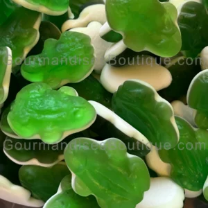 Bonbon Haribo Grenouille gouts pêcvjes et fruit de la passion - Quaxi est le délice rétro de notre enfance nostalgique - Vendue par boutique suisse.