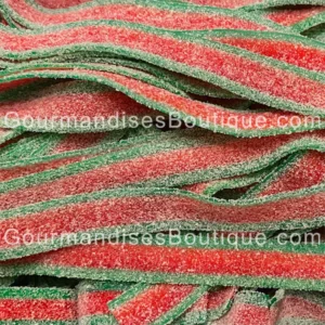 Bonbon Lasagne (Bandos) acidulé - Confiserie Tapis/Ceinture citrique saveur pastèque.