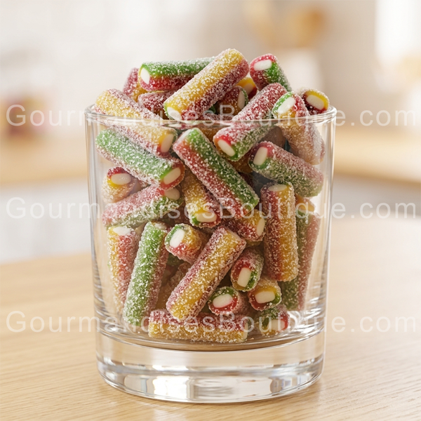 Bonbon Câble Mini Acidulé - Confiserie multigoût délicieuse très agréable à manger - Le top pour manger devant la télé.