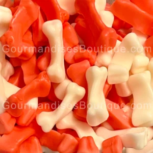 Os bonbon Fraise Surcée et Crème Vanille - Délicieuse gourmandise/confiserie.