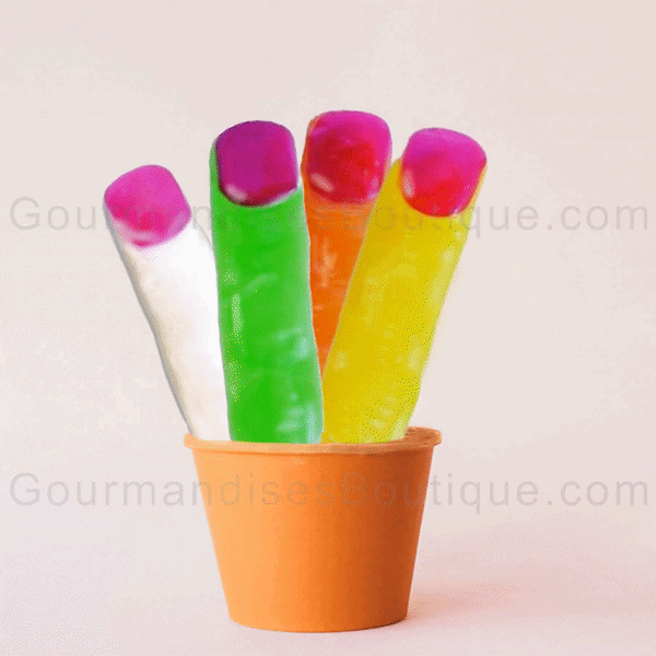 Bonbon lisse fruité en forme de doigt - Confiserie trop cool pour Halloween ou pour le fun.