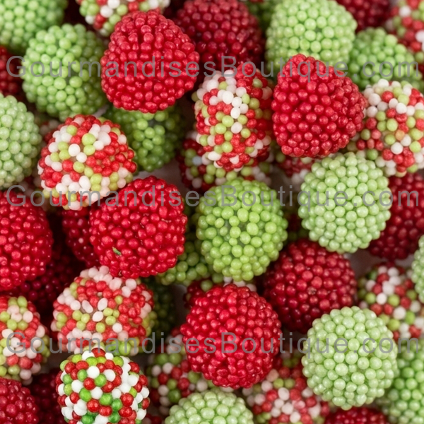 Jolie et très bonne boule de Noël (un bonbon pour les fêtes de fin d'année) - Haribo nous régale avec une confiserie perlés/lisses (elle est fruitée) - Vente par boutique de qualité, envoi rapide.