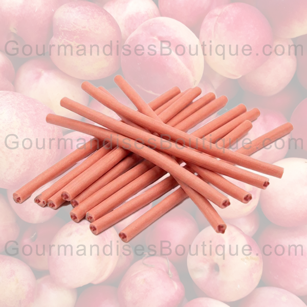 Câble Fourré à la Crème Pêche (bonbon doux et sucré) - Bonbon/confiserie lisse Jumbo.