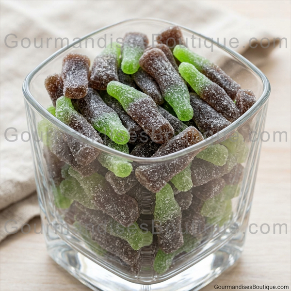 Bonbon Bouteille Cola Citrique (Acidulée) délicieuse - Confiserie que l'on adore.