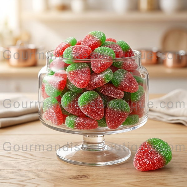 Bonbon Fraise Sauvage Sucrée - Délicieuse gourmandise (confiserie).