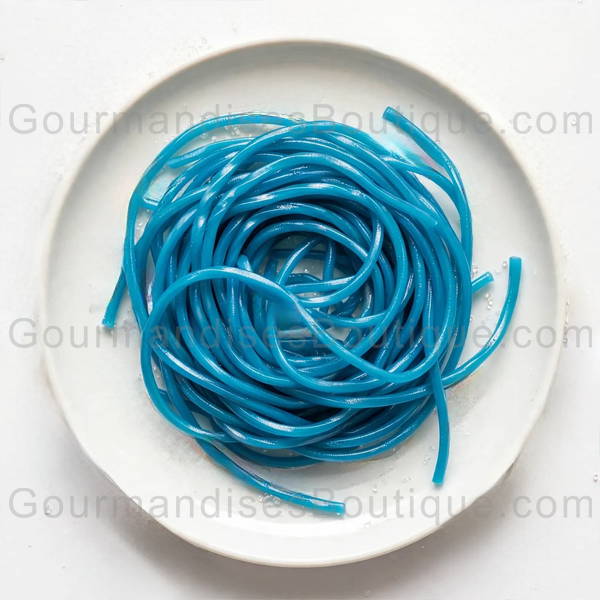 Bonbon Spaghetti Saveur Framboise- Confiserie Lisse de notre enfance (nostalgie) - Délicieux et vendu par 100 g par boutique de confiance avec Twint, carte, etc.