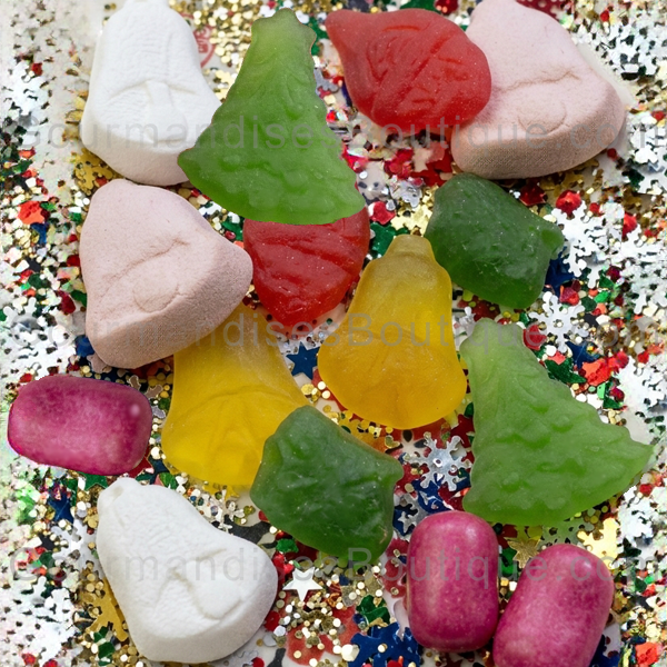 Douceurs De Noël Saveurs Fruits Réglisse Vanille Chocolat Lisse - Bonbons aussi guimauves et dragées.